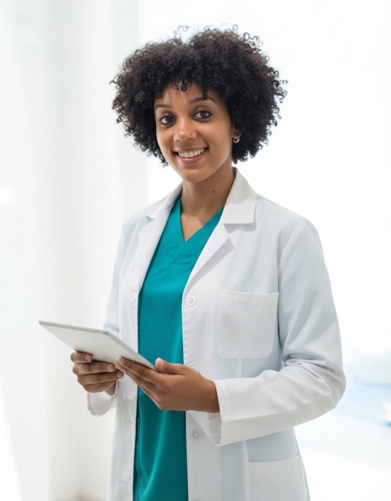 Dra. Cíntia, Consultora de Lactação IBCLC e Docente na Uni-CV, em atendimento na Cuidarte